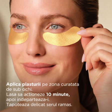 Mască pentru ochi antirid și hidratantă Eye Patches Gold