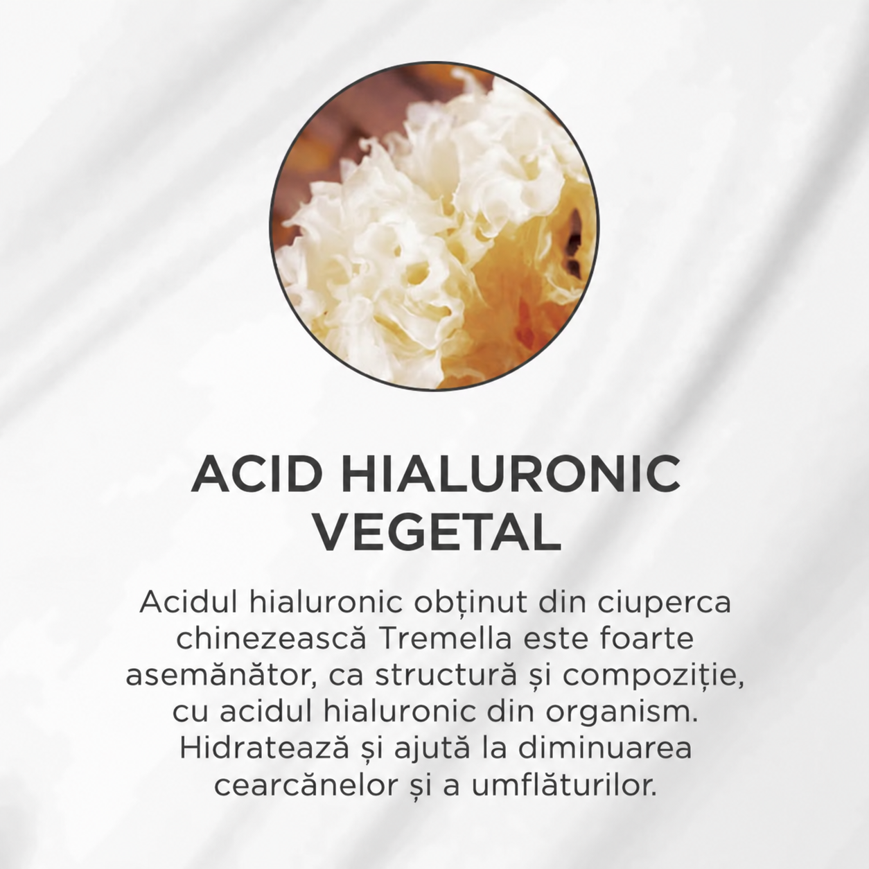 Acid Hialuronic Vegetal din Tremella
