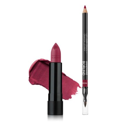 Set ruj hidratant si creion buze rosewood